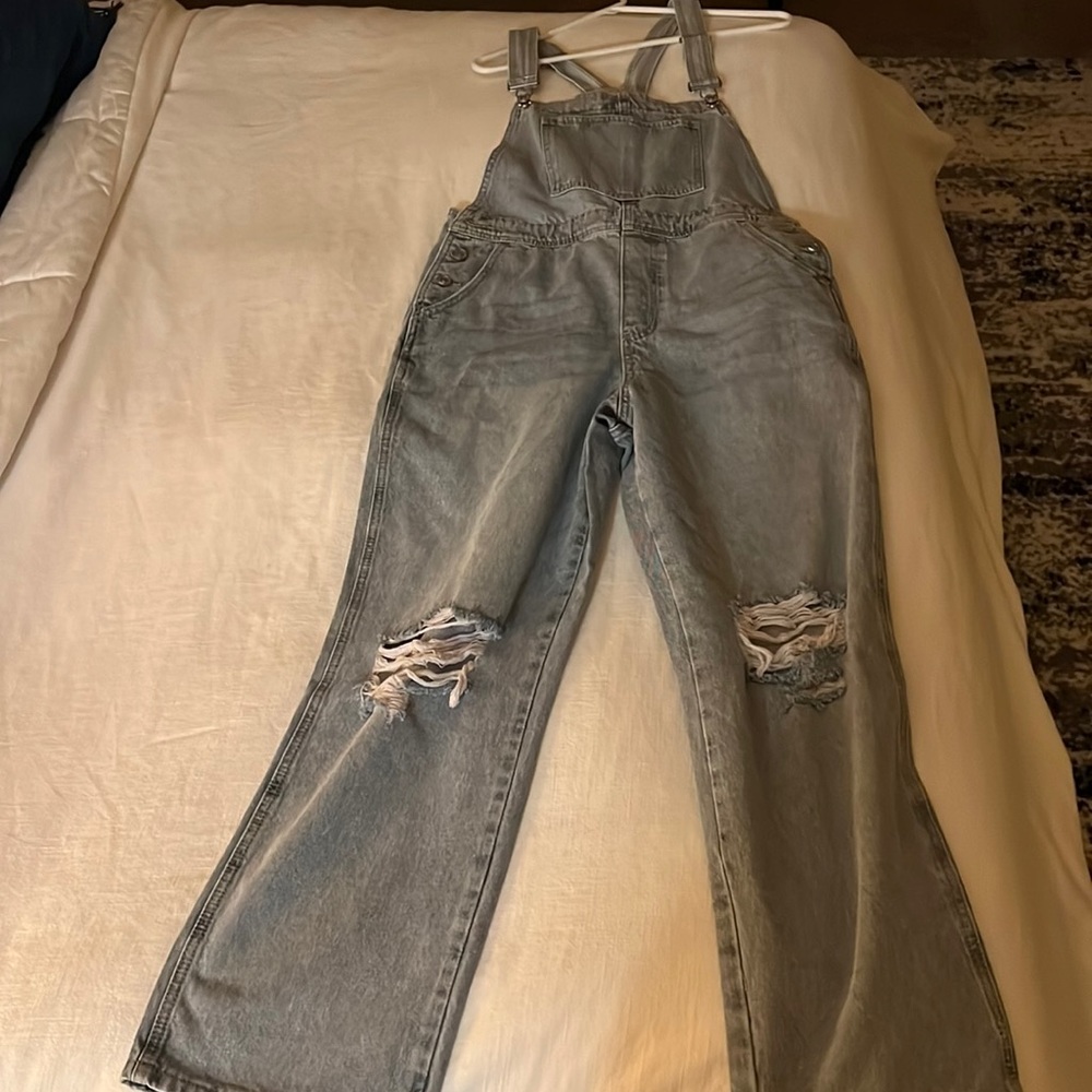 Can Kans 90's denim overalls, never worn, tag attached.